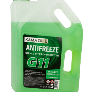 Антифриз KAMA OIL зелений G11 5 л — готовий до використання