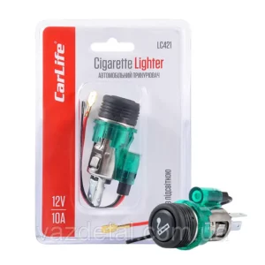 Прикурювач у зборі, Carlife (LC421) EURO з підсвіткою