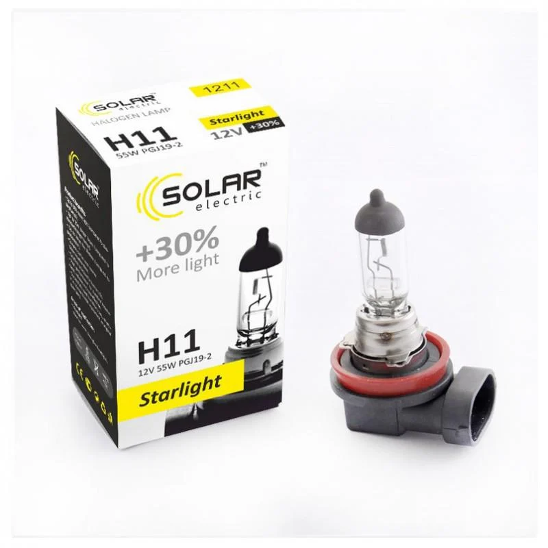 Галогенна лампа Solar H11 +30% 12V