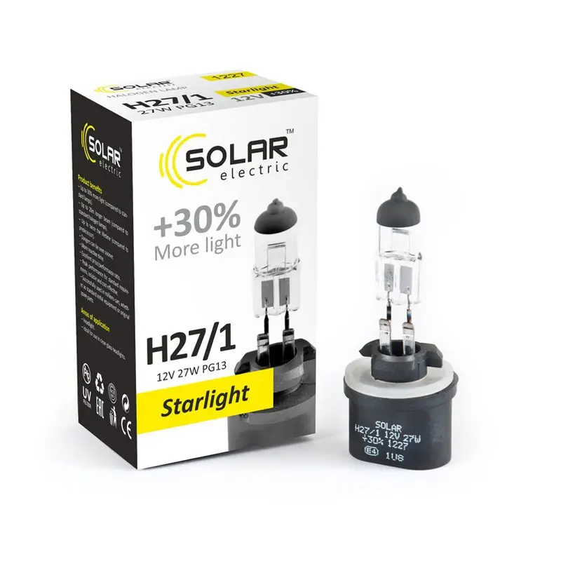 Галогенна лампа Solar Starlight +30% H27/1 12V 55W (1 шт.)